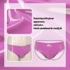 Agoky Men's Stretch Underwear Support Briefs with Drawstring Swim Bikini Hip Briefs Type B Hot Pink Large view 3