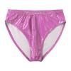Agoky Men's Stretch Underwear Support Briefs with Drawstring Swim Bikini Hip Briefs Type B Hot Pink Large view 4
