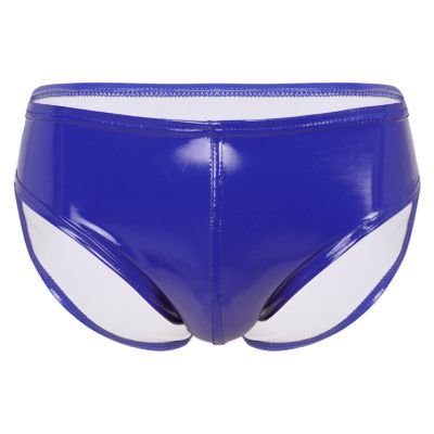 Agoky Men's Stretch Underwear Support Briefs with Drawstring Swim Bikini Hip Briefs Type B Blue Medium
