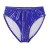 Agoky Men's Stretch Underwear Support Briefs with Drawstring Swim Bikini Hip Briefs Type B Blue Medium view 4