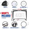 TGU Soccer Net, Kids Pop-up Soccer Goals for Backyard Football Practice & Training, Portable 4 x 3ft, Black (NOS27440B01) view 4