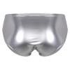 Agoky Men's Stretch Underwear Support Briefs with Drawstring Swim Bikini Hip Briefs Type B Silver Medium view 2