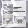 Agoky Men's Stretch Underwear Support Briefs with Drawstring Swim Bikini Hip Briefs Type B Silver 3X-Large view 3