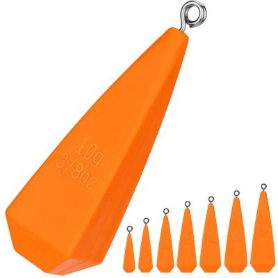 THKFISH Fishing Practice Plugs Practice Plugs Weight Casting Plug Fishing Practice for Kids Improving Casting Skill, 7 Sizes