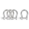 SHONAN 5/16" Bow Shackles, Heavy Duty D Ring Shackle Marine Grade, 4 Pcs Stainless Steel Boat Anchor Kit Screw Shackles for Chain or Strap, 880 Lbs Capacity view 1