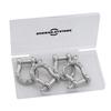 SHONAN 5/16" Bow Shackles, Heavy Duty D Ring Shackle Marine Grade, 4 Pcs Stainless Steel Boat Anchor Kit Screw Shackles for Chain or Strap, 880 Lbs Capacity view 4