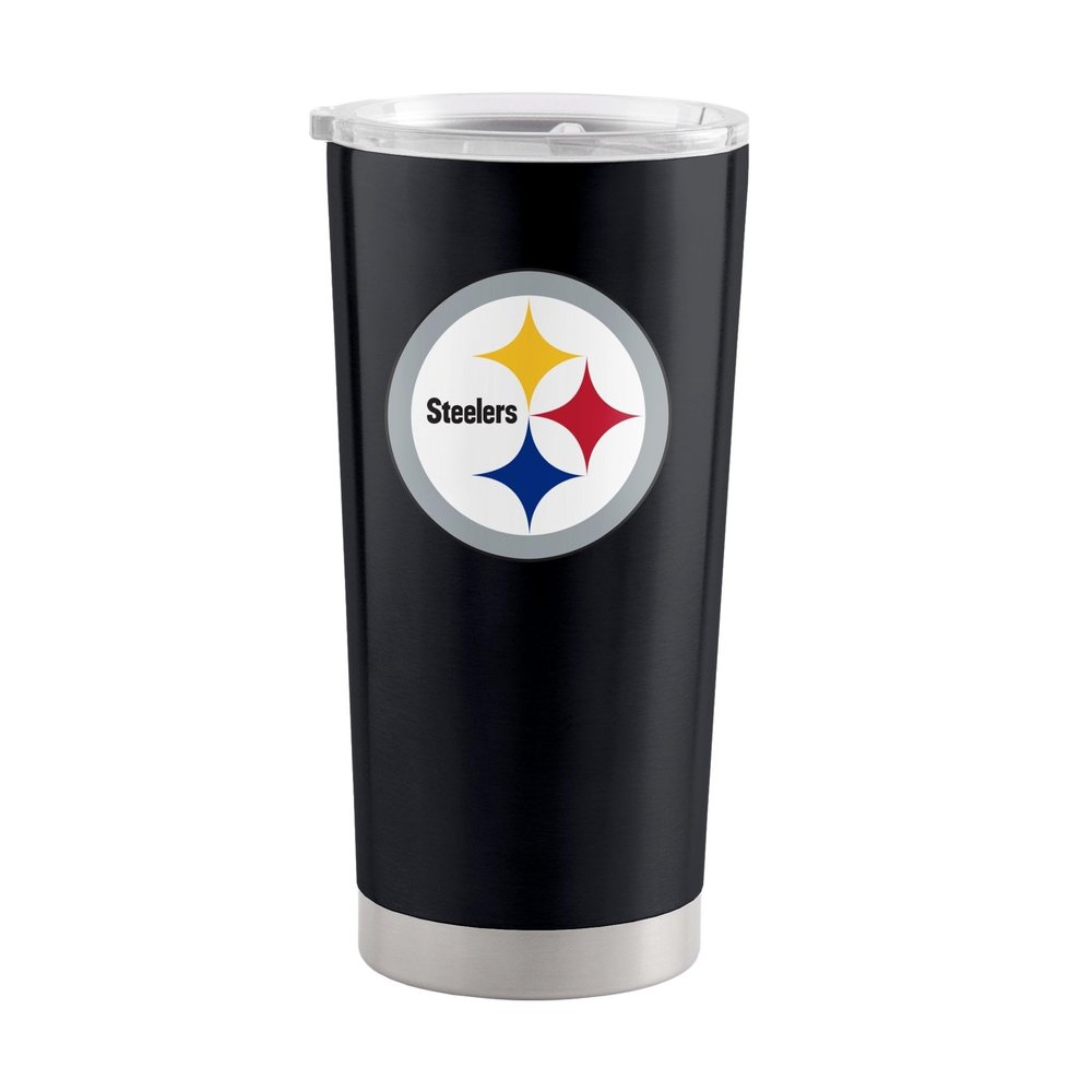 Logo Brands 625-S20T-1: Pittsburgh Steelers 20oz Gameday Stainless Steel Tumbler
