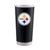 Logo Brands 625-S20T-1: Pittsburgh Steelers 20oz Gameday Stainless Steel Tumbler view 1