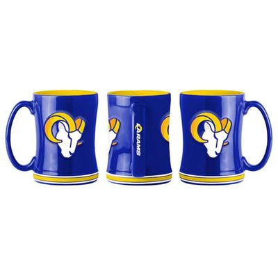 Logo Brands 626580: LA Rams 14oz Relief Mug