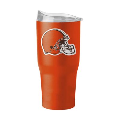 Logo Brands 608-S30PT-34: Cleveland Browns 30oz Flipside Powder Coat Tumbler