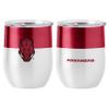 Logo Brands NCAA Arkansas Razorbacks 16oz Colorblock Stainless Curved Beverage Tumbler - Double-Wall Insulation, Non-Slip Silicone Base, Keeps Drinks Hot or Cold view 1