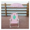 Kids Camping Chair Portable Folding Chair Kids Beach Chair with Sun Protection Umbrella, Outdoor Camping Chair for Travel Beach Camping (Color : Light Pink) view 1