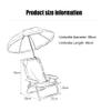 Kids Camping Chair Portable Folding Chair Kids Beach Chair with Sun Protection Umbrella, Outdoor Camping Chair for Travel Beach Camping (Color : Light Pink) view 2