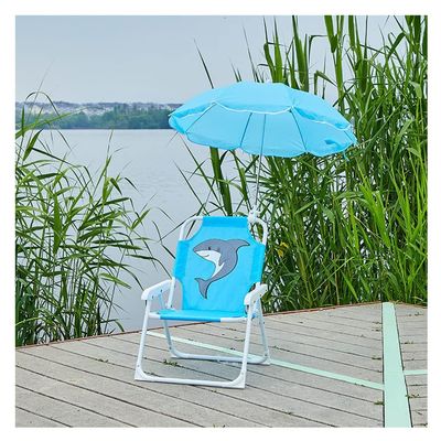 Kids Camping Chair Outdoor Children's Folding Chair, Beach Chair Camping Chair for Kids with Sun Protection Umbrella, Suitable for Parent-Child Travel Park Picnic (Color : Style2)