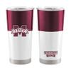 Logo Brands NCAA Mississippi State Bulldogs - 20oz Colorblock Stainless Steel Tumbler, Double-Wall Insulated, Slider Lid view 1