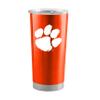 Logo Brands NCAA Clemson Tigers - 20oz Gameday Stainless Steel Tumbler, Double-Wall Insulated, Slider Lid view 1