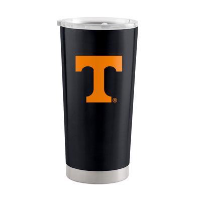 Logo Brands NCAA Tennessee Volunteers - 20oz Black Gameday Stainless Steel Tumbler, Double-Wall Insulated, Slider Lid