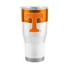 Logo Brands NCAA Tennessee Volunteers - 30oz Colorblock Stainless Steel Tumbler, Double-Wall Vacuum Insulated, Slider Lid, Ergonomic Design, Silicone Grip view 1