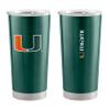Logo Brands NCAA Miami Hurricanes Game Day 20 oz Stainless Steel Tumbler  Vacuum Insulated Double Wall Travel Mug With Slider Lid,Team Color - Keeps Drinks Hot & Cold For Hours view 1