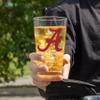 Logo Brands NCAA Alabama Crimson Tide 16oz Gameday Pint Glass - Chip-Resistant, Dishwasher Safe, Pressed Glass Drinkware view 3