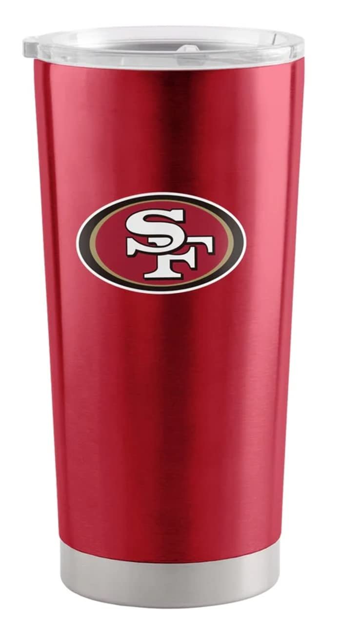 Logo Brands 627-S20T-1: San Francisco 49ers 20oz Gameday Stainless Steel Tumbler