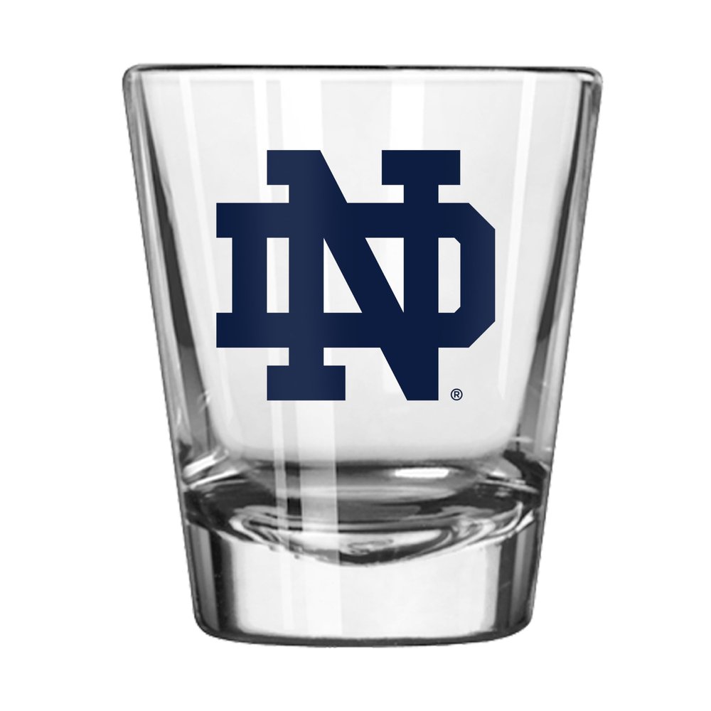Logo Brands NCAA Notre Dame Fighting Irish Gameday Classic 2 oz Shot Glass  Weighted Base | Bareware for Tailgates, Home Bars & Celebrations | Great Gift for Alumni & Fans