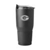 Logo Brands NCAA Georgia Bulldogs 30oz Etch Powder Coat Stainless Steel Tumbler - Insulated, Keeps Drinks Hot/Cold for Hours, High Lip Slider Lid view 1