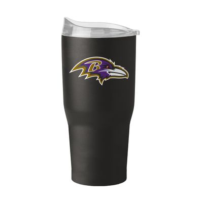 Logo Brands 603-S30PT-34: Baltimore Ravens 30oz Flipside Powder Coat Tumbler