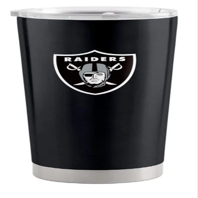 Logo Brands 623-S20T-1: Las Vegas Raiders 20oz Gameday Stainless Steel Tumbler