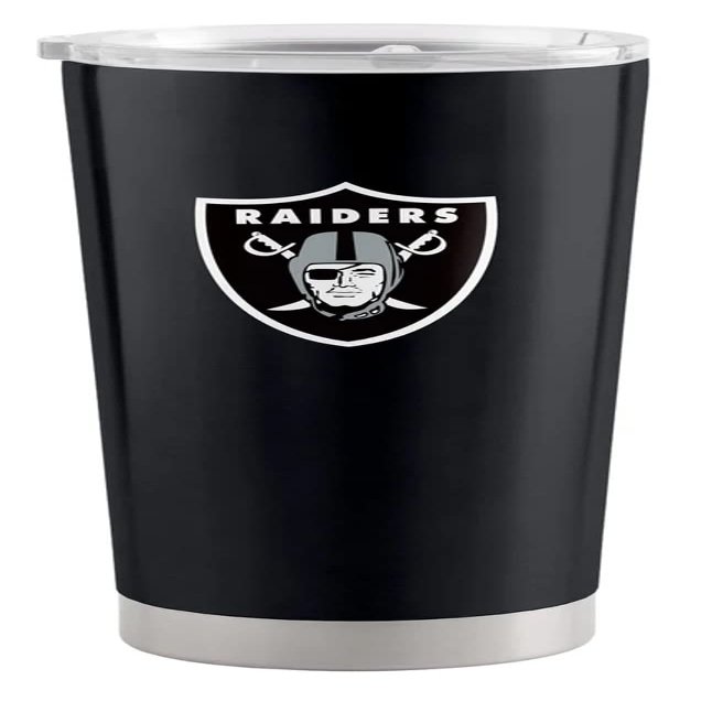 Logo Brands 623-S20T-1: Las Vegas Raiders 20oz Gameday Stainless Steel Tumbler
