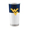 Logo Brands NCAA West Virginia Mountaineers - 20oz Colorblock Stainless Steel Tumbler, Double-Wall Insulated, Slider Lid view 1