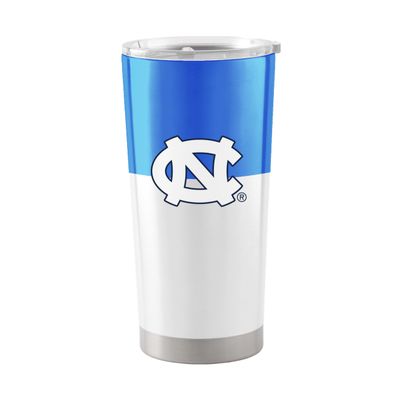 Logo Brands NCAA North Carolina Tar Heels - 20oz Colorblock Stainless Steel Tumbler, Double-Wall Insulated, Slider Lid