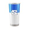 Logo Brands NCAA North Carolina Tar Heels - 20oz Colorblock Stainless Steel Tumbler, Double-Wall Insulated, Slider Lid view 1