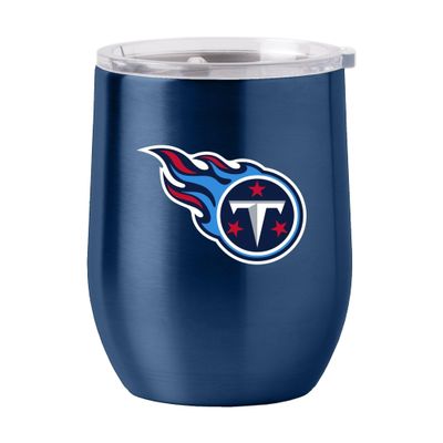 Logo Brands 631-S16CB-1: Tennessee Titans 16oz Stainless Curved Beverage