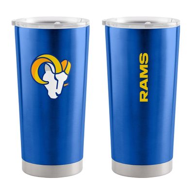 Logo Brands 629-S20T-1: LA Rams 20oz Gameday Stainless Steel Tumbler