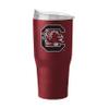 Logo Brands NCAA South Carolina Gamecocks 30oz Flipside Powder Coat Stainless Steel Tumbler - Insulated, Keeps Drinks Hot/Cold for Hours, High Lip Slider Lid view 1