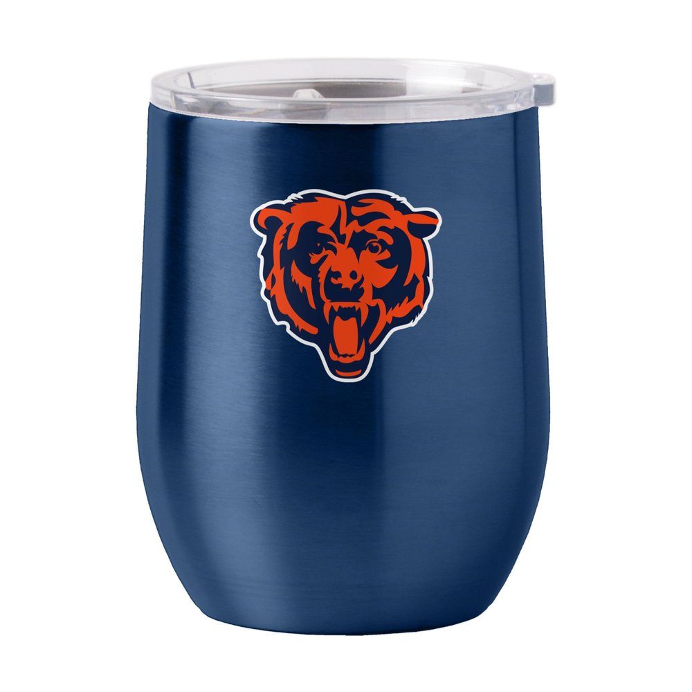 Logo Brands 606-S16CB-1: Chicago Bears Gameday Stainless 16oz Curved BEV