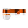 Logo Brands NCAA Clemson Tigers 16oz Colorblock Stainless Curved Beverage Tumbler - Double-Wall Insulation, Non-Slip Silicone Base, Keeps Drinks Hot or Cold view 2