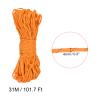MECCANIXITY Tent Rope 101.7 Feet 4mm Reflective Guyline 7 Strand Cord Nylon Guy Rope for Outdoor Camping Hiking, Orange view 2