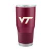Logo Brands NCAA VA Tech Hokies - 30oz Gameday Stainless Steel Tumbler, Double-Wall Vacuum Insulated, Slider Lid, Ergonomic Design, Silicone Grip view 1