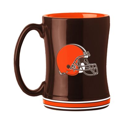 Logo Brands 608-C14RM: Cleveland Browns 14oz Relief Sculpted Mug