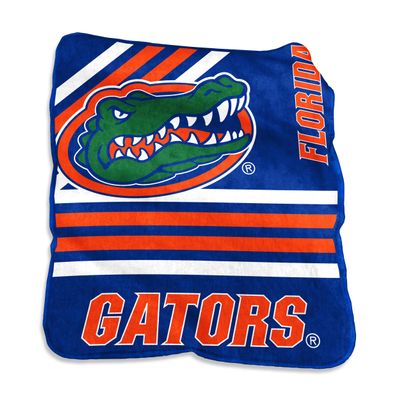 Logo Brands NCAA Florida Gators Striped Raschel Throw Blanket  50 x 60 Soft Fleece Blanket, Officially Licensed Collegiate Design, Cozy Throw for Tailgating, Game Day, & Home Dcor