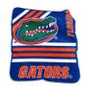 Logo Brands NCAA Florida Gators Striped Raschel Throw Blanket  50 x 60 Soft Fleece Blanket, Officially Licensed Collegiate Design, Cozy Throw for Tailgating, Game Day, & Home Dcor view 1