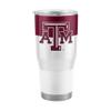 Logo Brands NCAA Texas A&M Aggies - 30oz Colorblock Stainless Steel Tumbler, Double-Wall Vacuum Insulated, Slider Lid, Ergonomic Design, Silicone Grip view 1