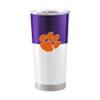 Logo Brands NCAA Clemson Tigers - 20oz Colorblock Stainless Steel Tumbler, Double-Wall Insulated, Slider Lid view 1