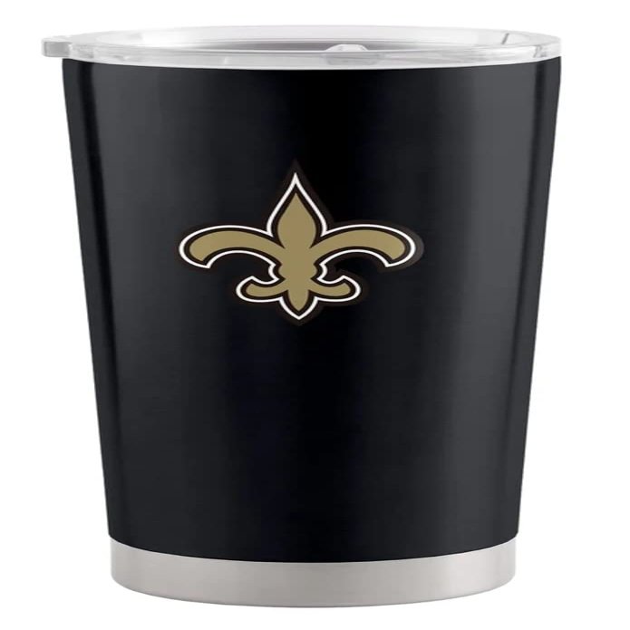 Logo Brands 620-S20T-1: New Orleans Saints 20oz Gameday Stainless Steel Tumbler