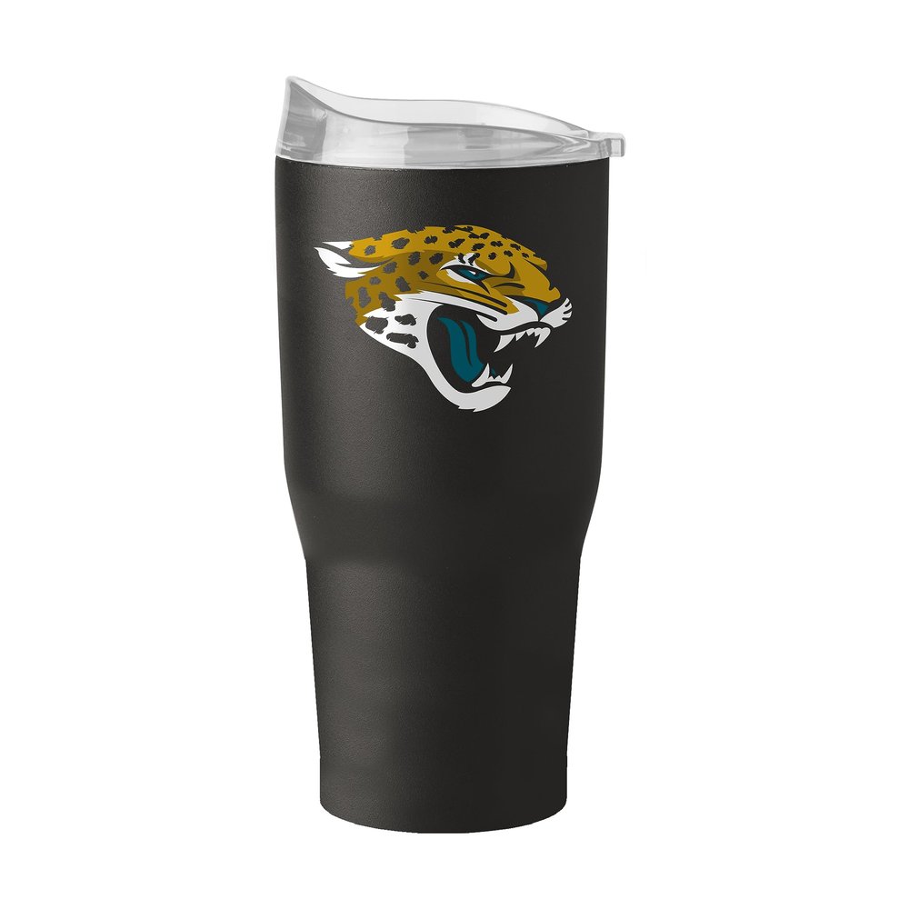 Logo Brands 615-S30PT-34: Jacksonville Jaguars 30oz Flipside Powder Coat Tumbler