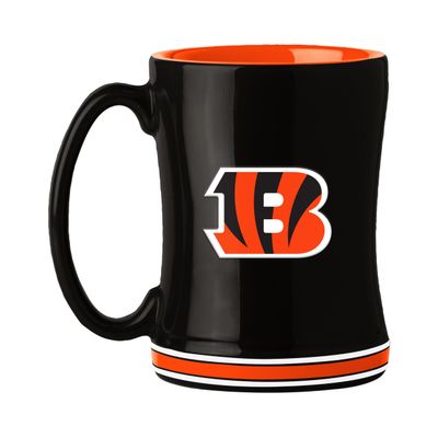 Logo Brands 607-C14RM: Cincinnati Bengals 14oz Relief Sculpted Mug