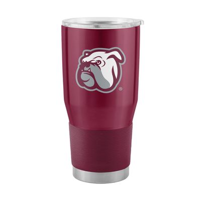 Logo Brands NCAA Mississippi State Bulldogs - 30oz Gameday Stainless Steel Tumbler, Double-Wall Vacuum Insulated, Slider Lid, Ergonomic Design, Silicone Grip