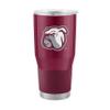 Logo Brands NCAA Mississippi State Bulldogs - 30oz Gameday Stainless Steel Tumbler, Double-Wall Vacuum Insulated, Slider Lid, Ergonomic Design, Silicone Grip view 1